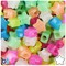 BeadTin Glow Mix 13mm Star Plastic Pony Beads (250pcs)